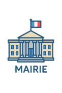 Mairie française en design plat.png
